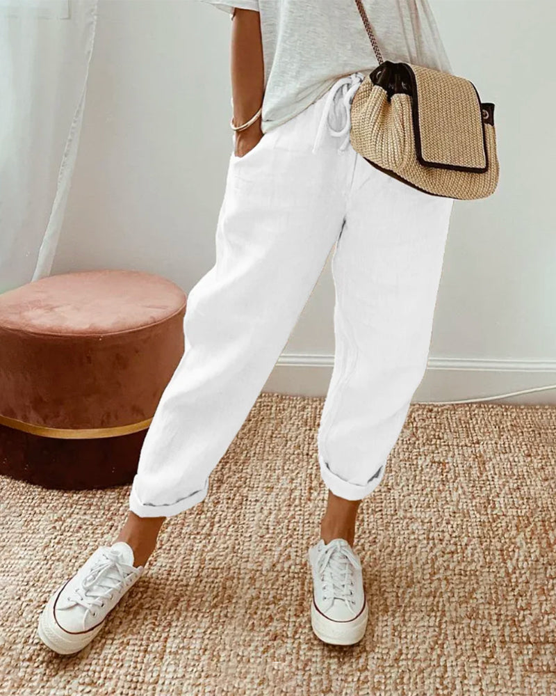 Velmira – Pantalon respirant et évacuant l'humidité, coupe confortable