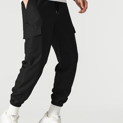 Men Relaxed Fit Cargo Joggers