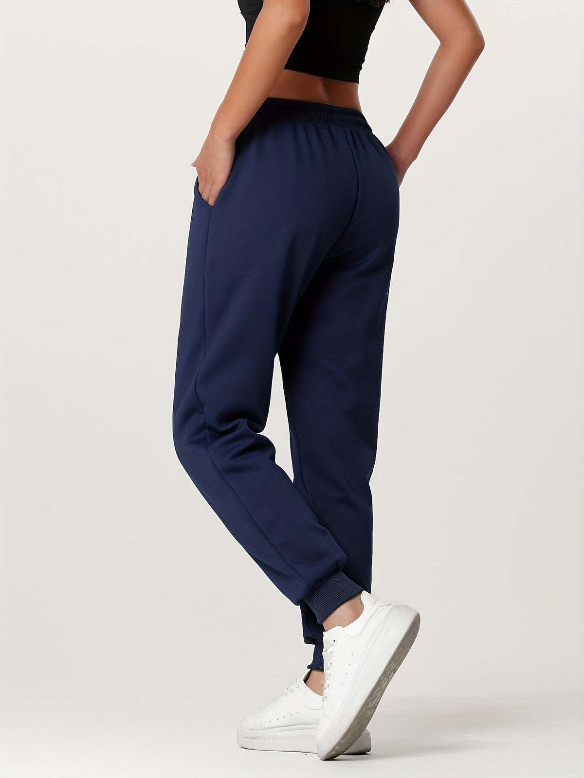 Women's Fleece Lined Cuffed Joggers - Image 13