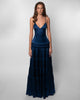 Leanne - Women V Neck Cutout Maxi Dress Elegant Fit
