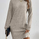 Women Ribbed Knit Sweater Dress
