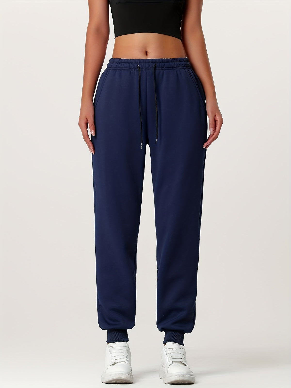 Women's Fleece Lined Cuffed Joggers - Image 14