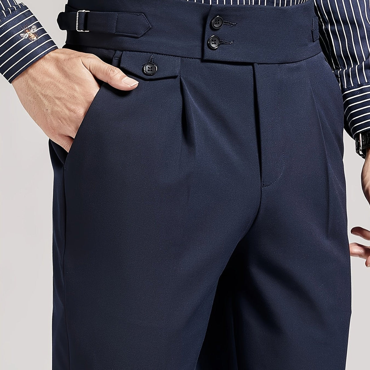 Men's Pleated Dress Pants - Image 6