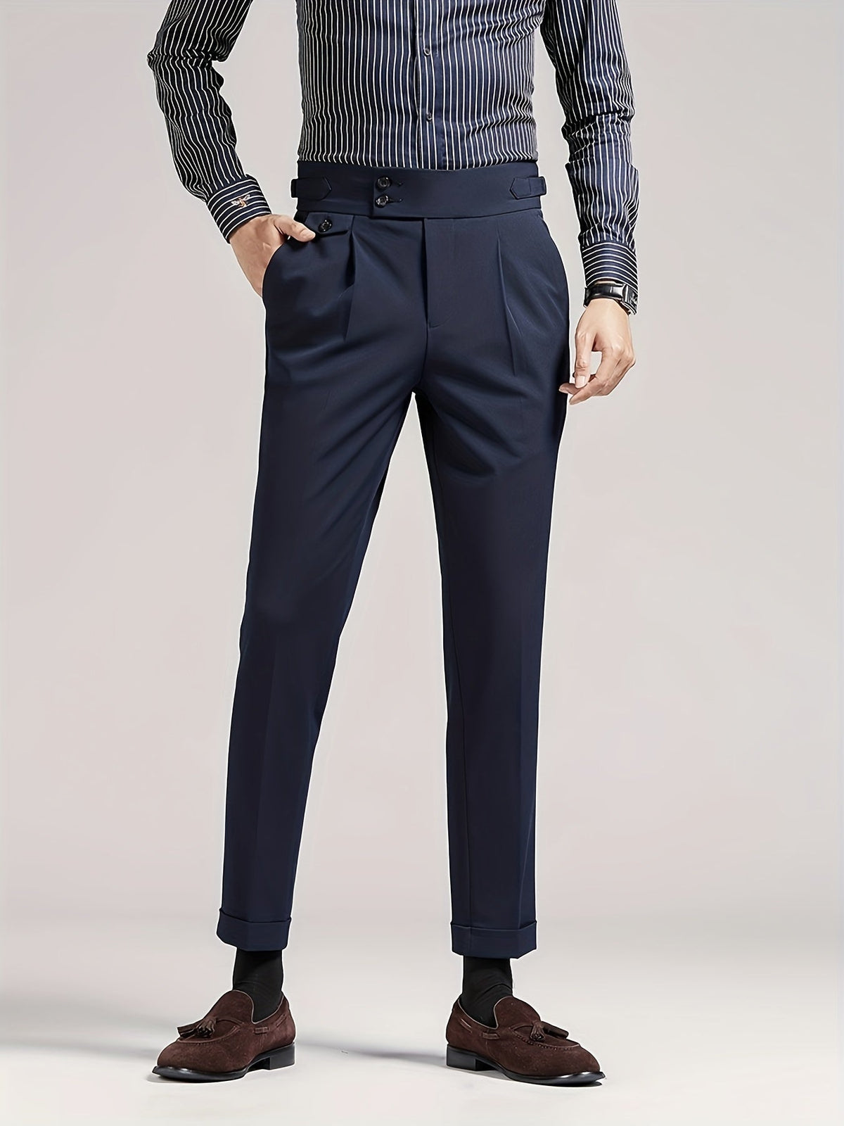 Men's Pleated Dress Pants - Image 9
