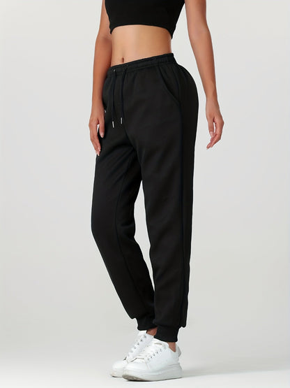 Women's Fleece Lined Cuffed Joggers - Image 4