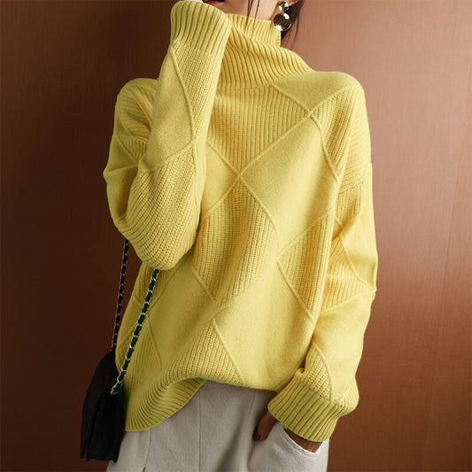 Elowen – Women’s Casual Knit Turtleneck