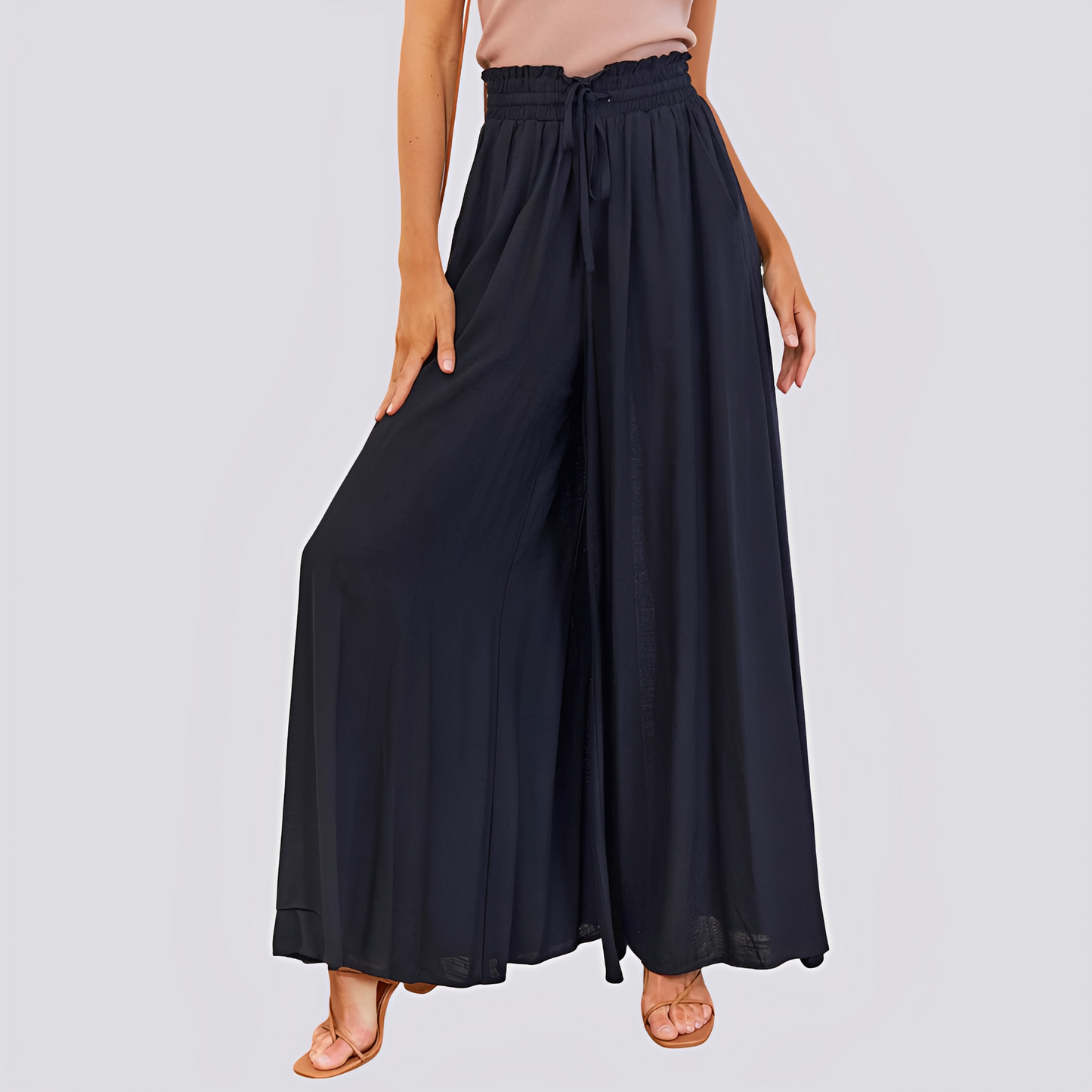Ulmira - Relaxed Fit Wide Leg Pants for Women