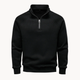 Matteo – Pull pour homme en mélange de coton à demi-fermeture éclair