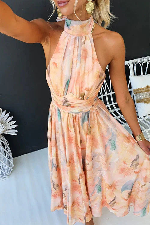 Sandrelia - Watercolour Maxi Summer Dress