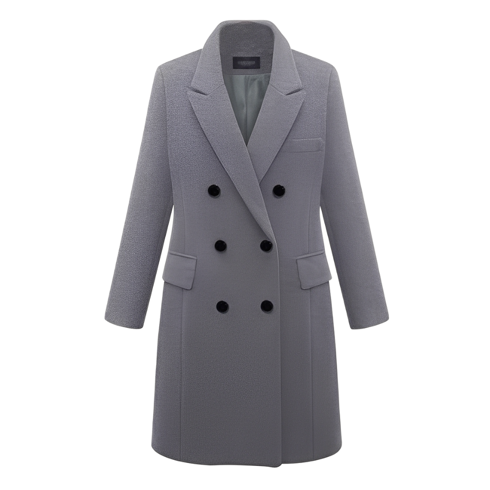 Carolyx – Abrigo largo elegante de lana para mujer