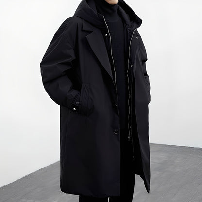 Jorvik – Long Versatile Men’s Hooded Trench Coat