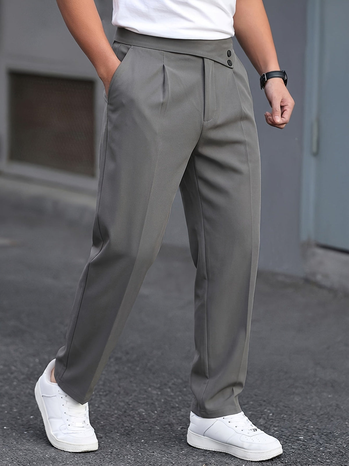 Men's Pleated Dress Pants - Image 19