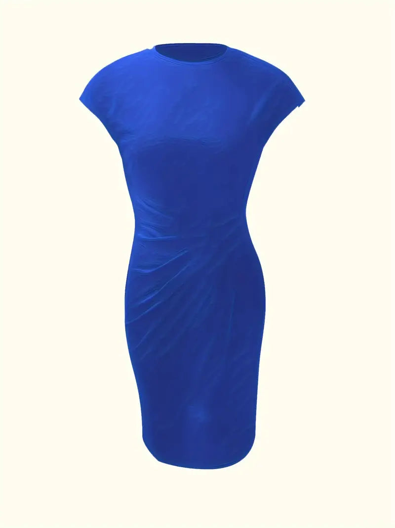 Katia – Vestido clásico ajustado de manga corta