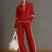 Alessandra – Womens Half Zip Sweatshirt And Wide Leg Trousers Set