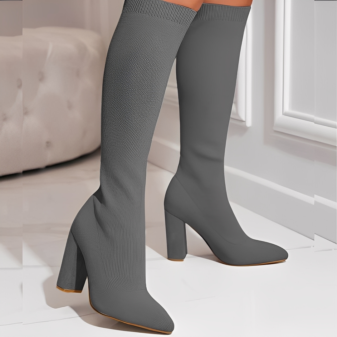 Marivane – Bottines élégantes pour femmes à aspect tricoté