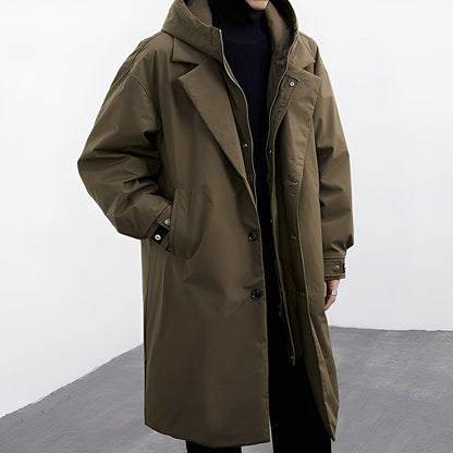 Jorvik – Long Versatile Men’s Hooded Trench Coat