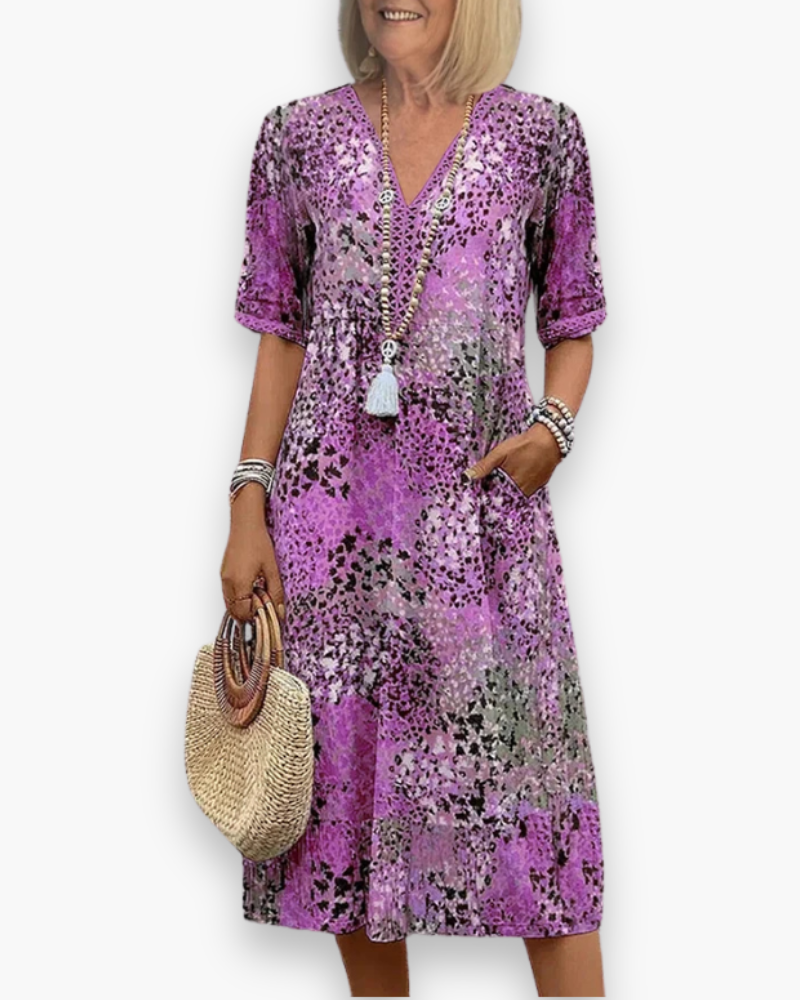 Elarique - Rochie midi florală