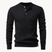 Grayson – Pull côtelé à col tunisien pour homme