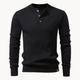 Grayson – Men’s Ribbed Henley Sweater