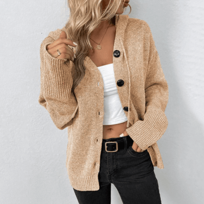 Brienne – Cárdigan de punto cálido informal para mujer