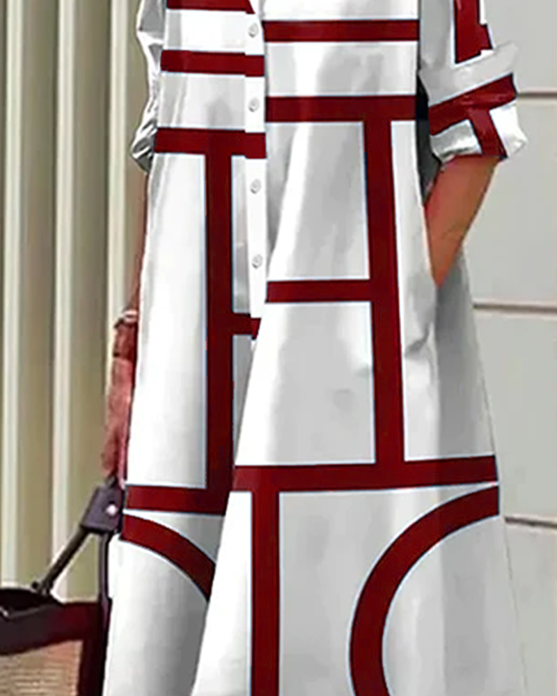 Cléorise - Abito con tasca geometrica
