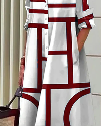 Cléorise - Abito con tasca geometrica