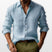 Men's Casual Linen Button Down Shirt Relaxed Fit - Image 5