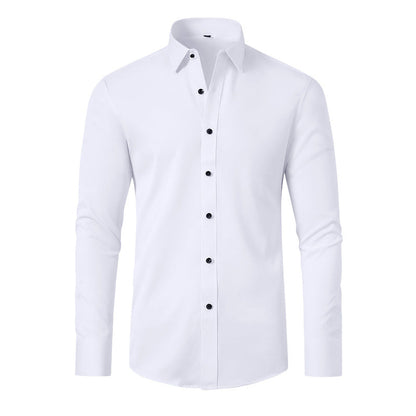Men's Wrinkle-Free Stretch Non-Iron Button-Down Shirt - Image 5