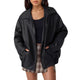 Kassira – Trendy Women’s Oversized Leather Jacket