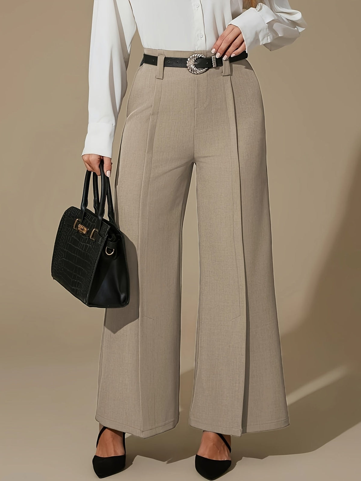 Women's Wide Leg Trousers - Image 12