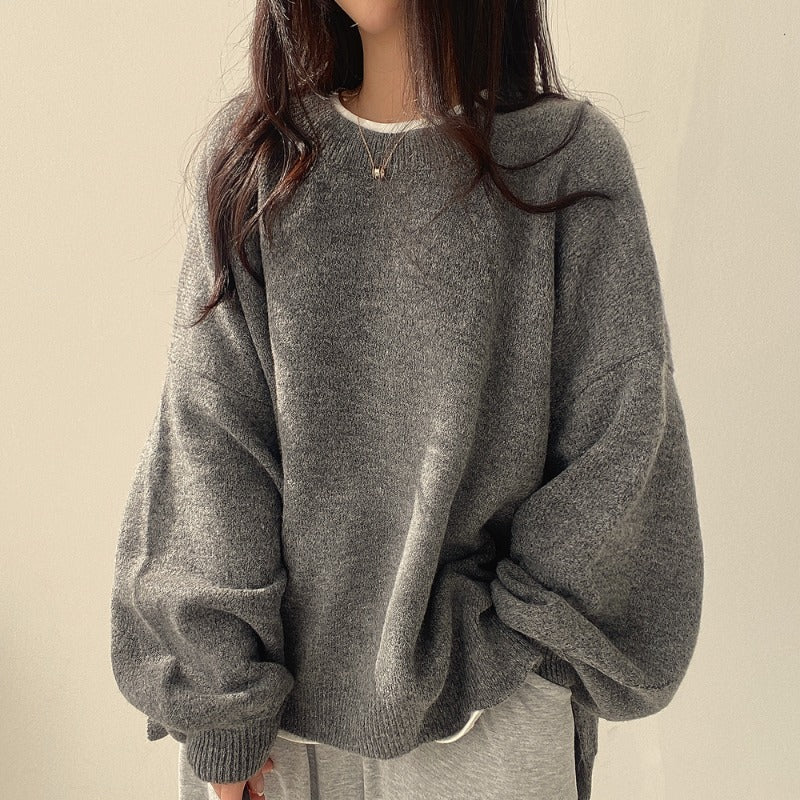 Maevin – Women’s Oversized Sweater with Puff Sleeves