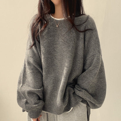 Maevin – Women’s Oversized Sweater with Puff Sleeves