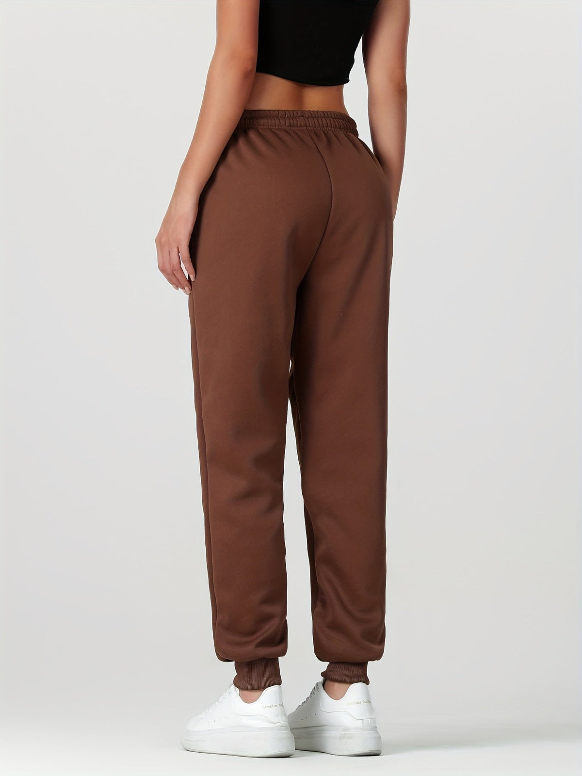 Women's Fleece Lined Cuffed Joggers - Image 16