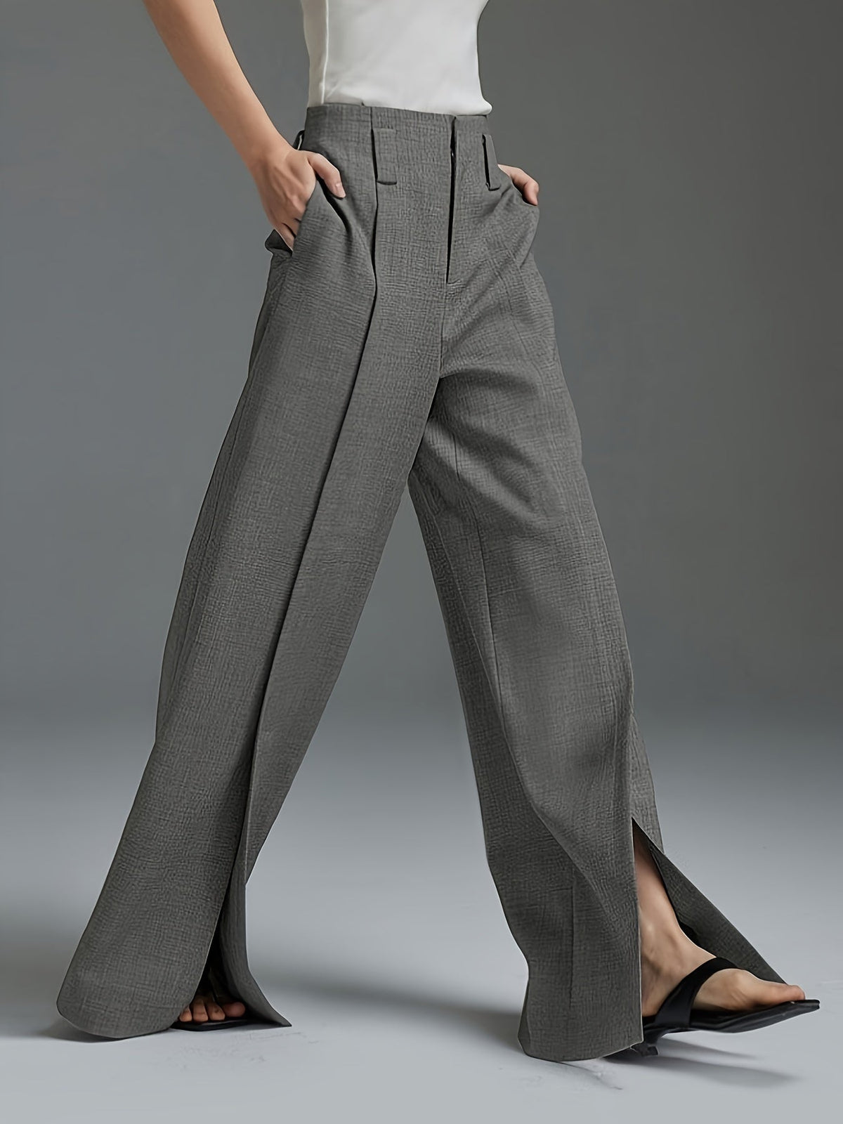 Women's Wide Leg Trousers - Image 5