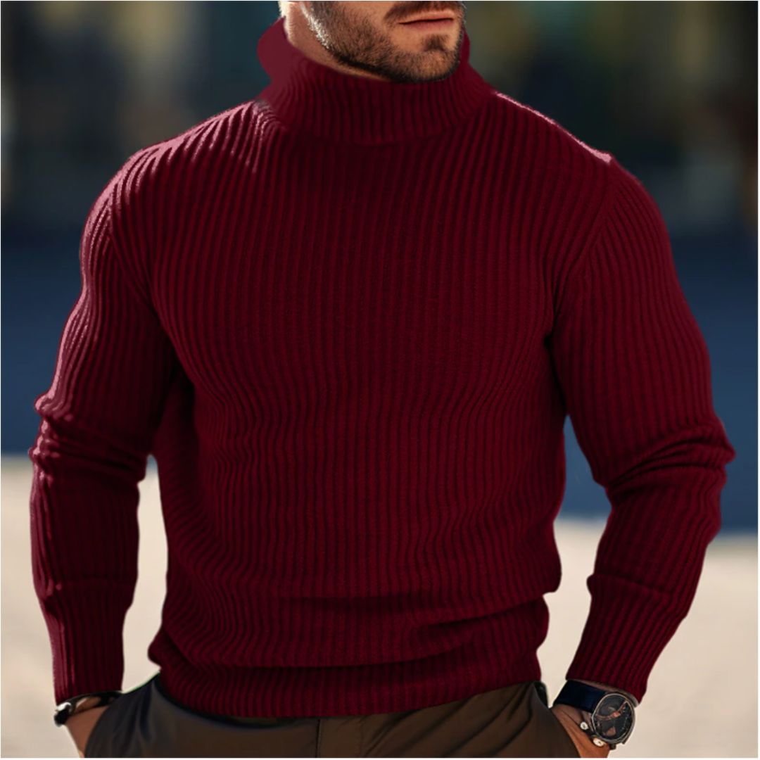 Emeric – Men’s Slim Fit Turtleneck Knit Jumper