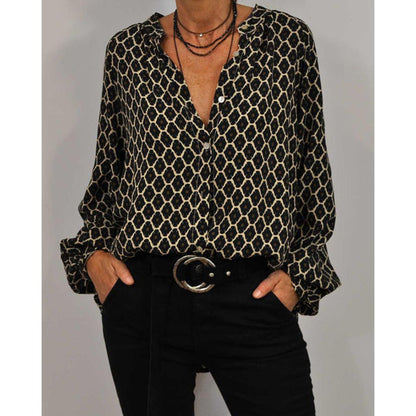 Sarelle - Casual V Neck Blouse