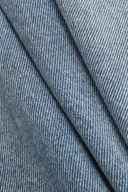 Elvarynn - Jeans de cintura asimétrica para mujer