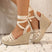 Women's Crochet Wedge Sandals