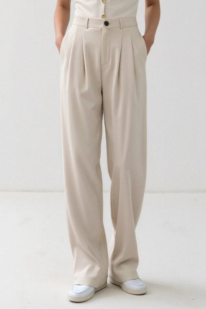 Avelisse - Pantalones plisados elegantes para mujer