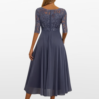 Women Lace Midi Dress Cocktail Formal - Image 6