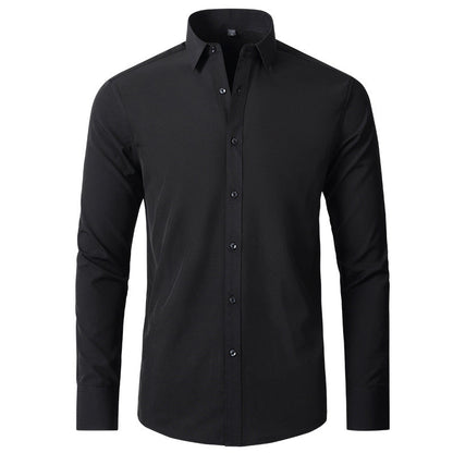 Men's Wrinkle-Free Stretch Non-Iron Button-Down Shirt - Image 6