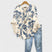 Women's V-Neck Ruffle Sleeve Blouse