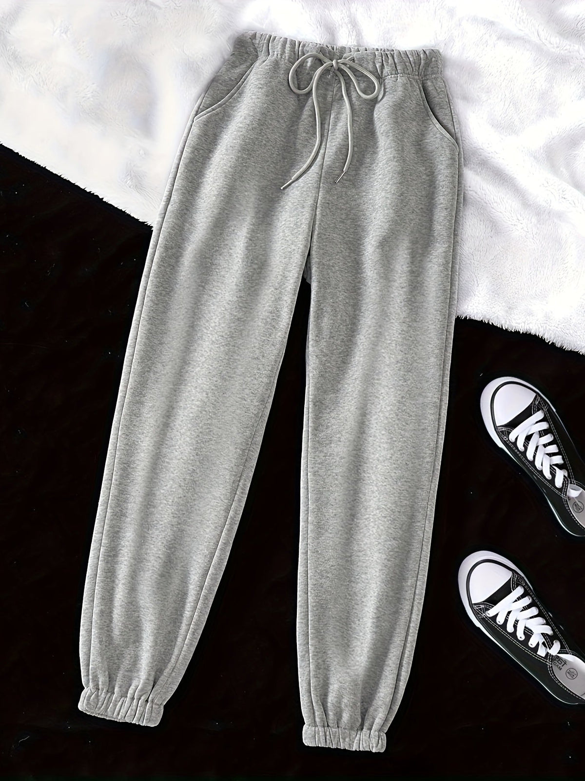Womens Drawstring Joggers - Image 2