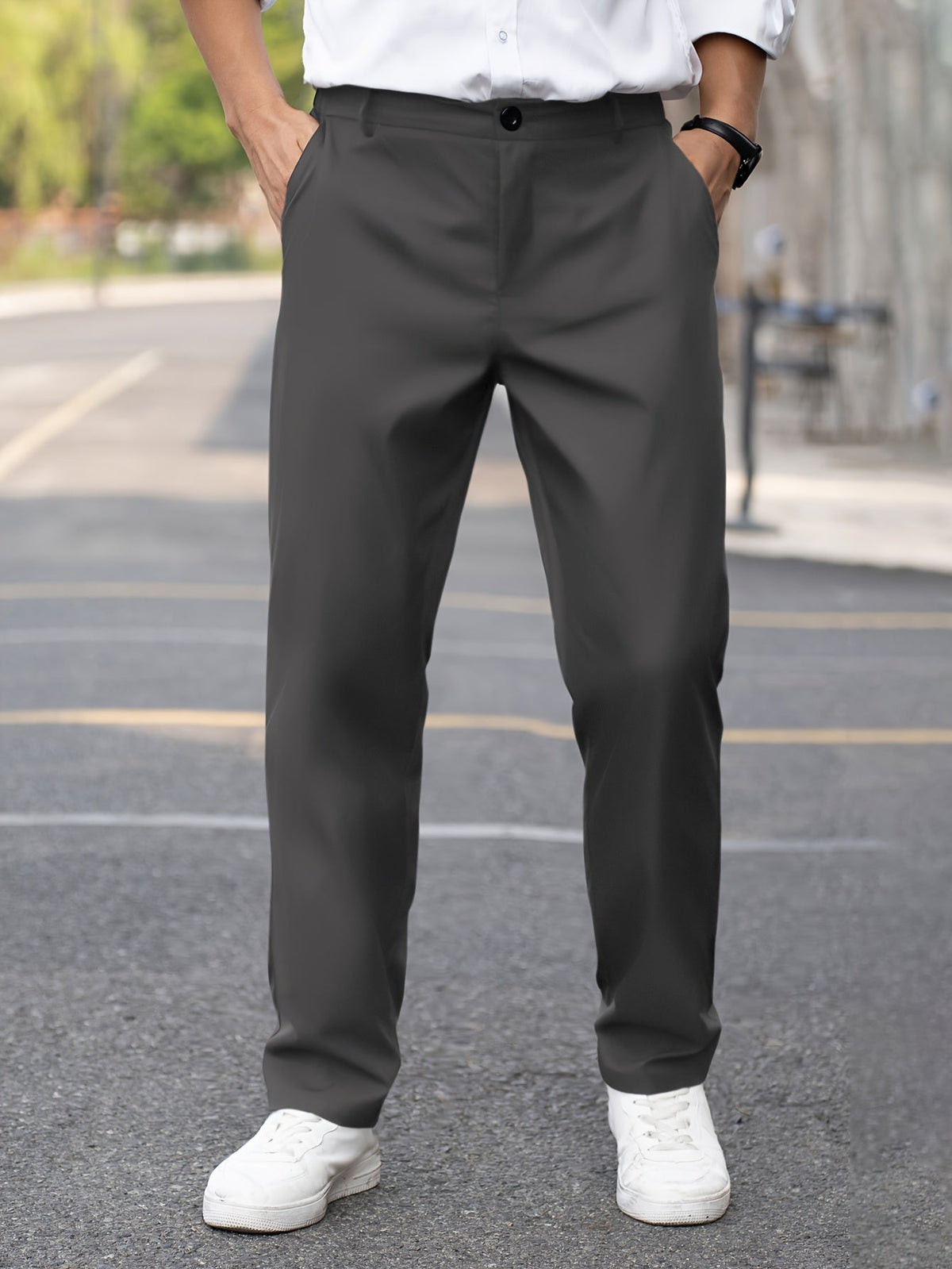 Men's Tailored Straight Leg Dress Pants - Image 7
