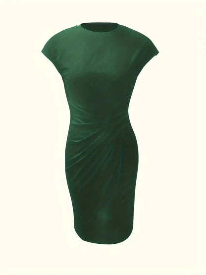 Katia – Vestido clásico ajustado de manga corta