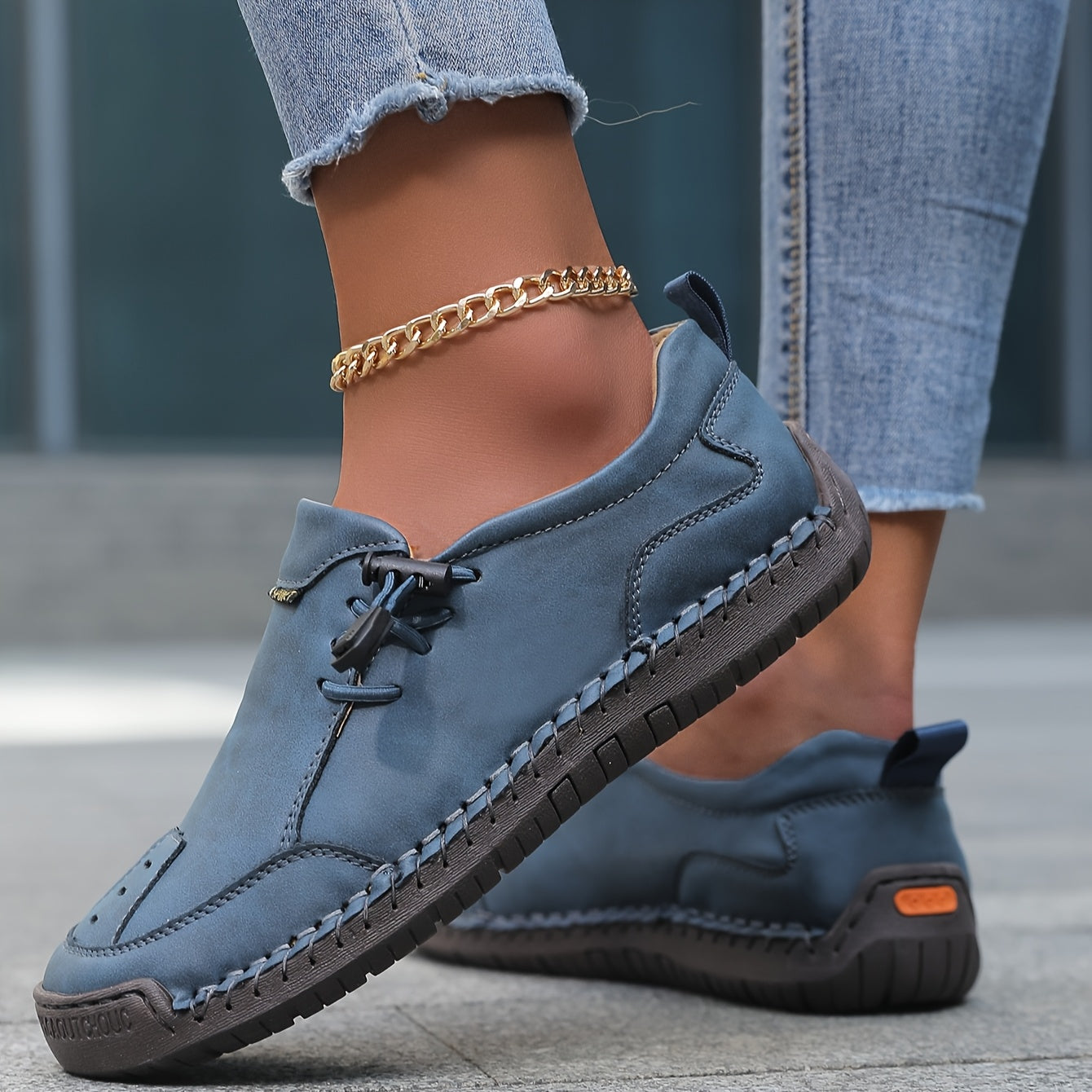 Nelvara - Zapatos cómodos, estables y fáciles de poner para uso diario