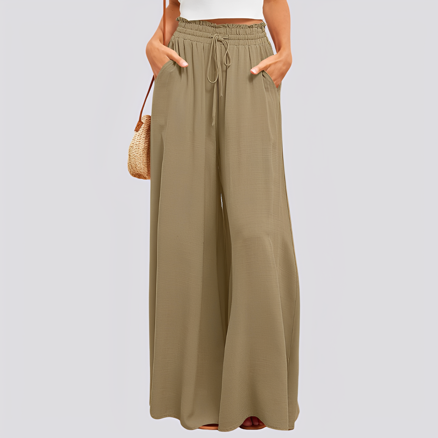 Ulmira - Relaxed Fit Wide Leg Pants for Women