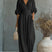 Monira - Elegant V Neck Wide Leg Jumpsuit