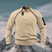 Jorven – Maglione da uomo in pile con tasche con cerniera sicura