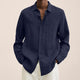 Renaro – Mens Linen Shirt Long Sleeve Slim Fit